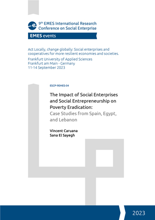 The Impact of Social Enterprises and Social Entrepreneurship on Poverty Eradication: Case Studies from Spain, Egypt, and Lebanon