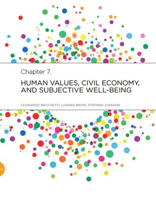 Human-values, Civil Economy, and subjective well-being
