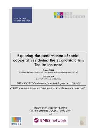Exploring the performance of social cooperatives during the economic crisis: The Italian case