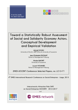 Toward a Statistically Robust Assessment of Social and Solidarity Economy Actors. Conceptual Development and Empirical Validation