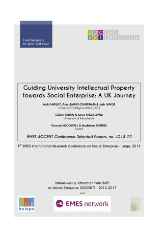 Guiding University Intellectual Property towards Social Enterprise: A UK Journey