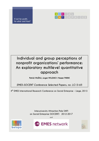 Individual and group perceptions of nonprofit organizations’ performance: An exploratory multilevel quantitative approach